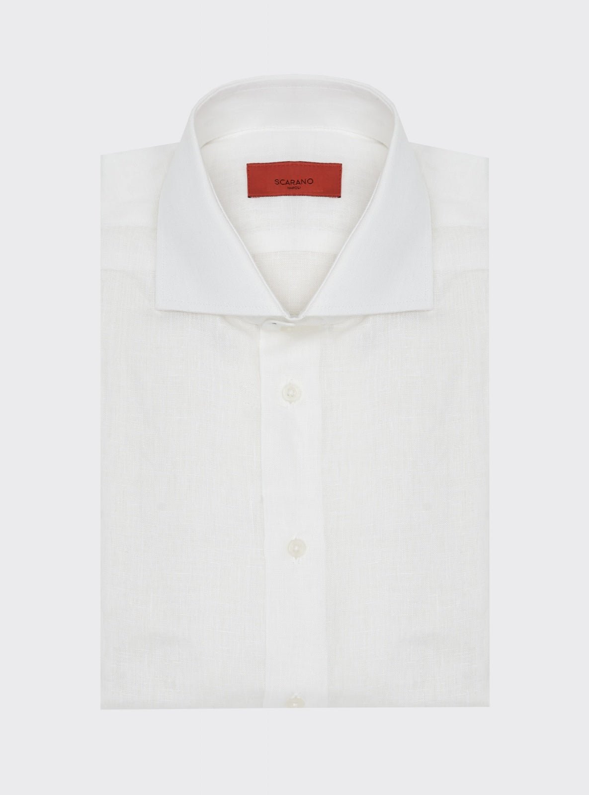 Camisa de Lino Blanco – Scarano Napoli #Color_Blanco