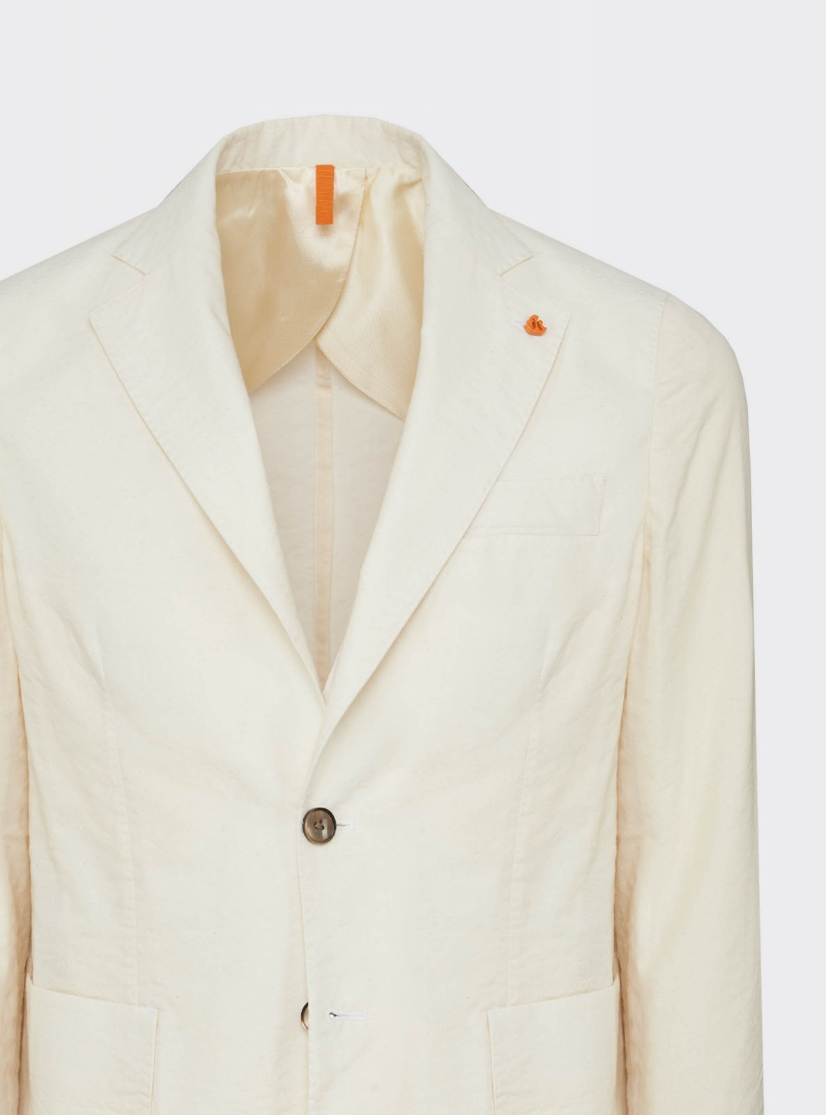 Seersucker Jacket Off-White – detail – Scarano Napoli #Colour_Off-White