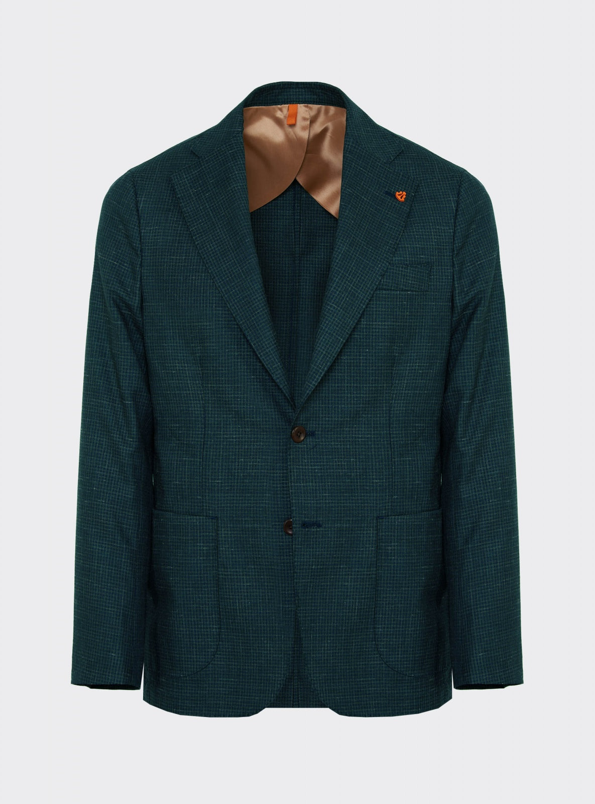 Giacca Micro Check Verde – dettaglio – Scarano Napoli #Colore_Verde