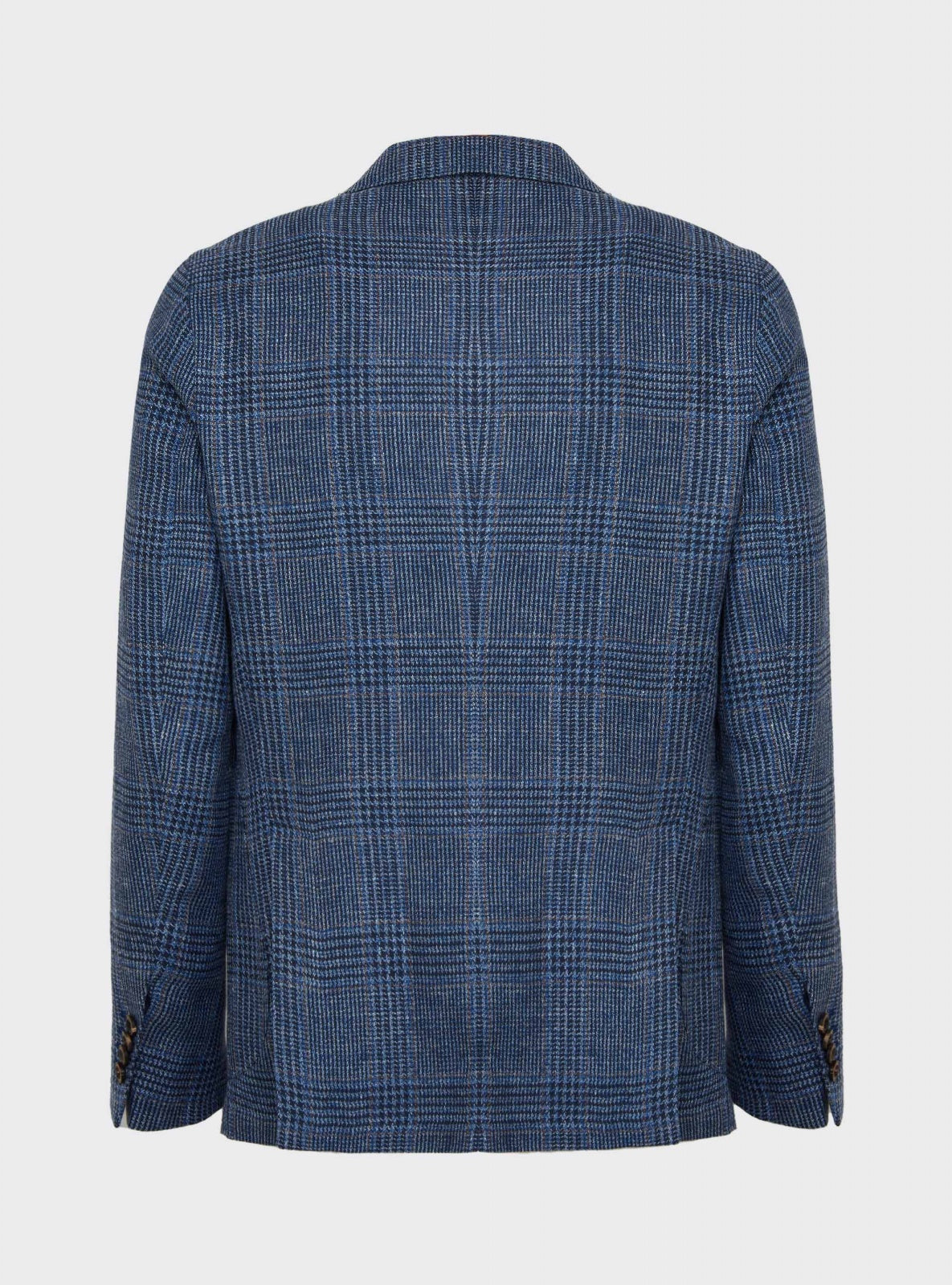 Vitale Prince of Wales Jacket Blue – detail – Scarano Napoli #Colour_Blue