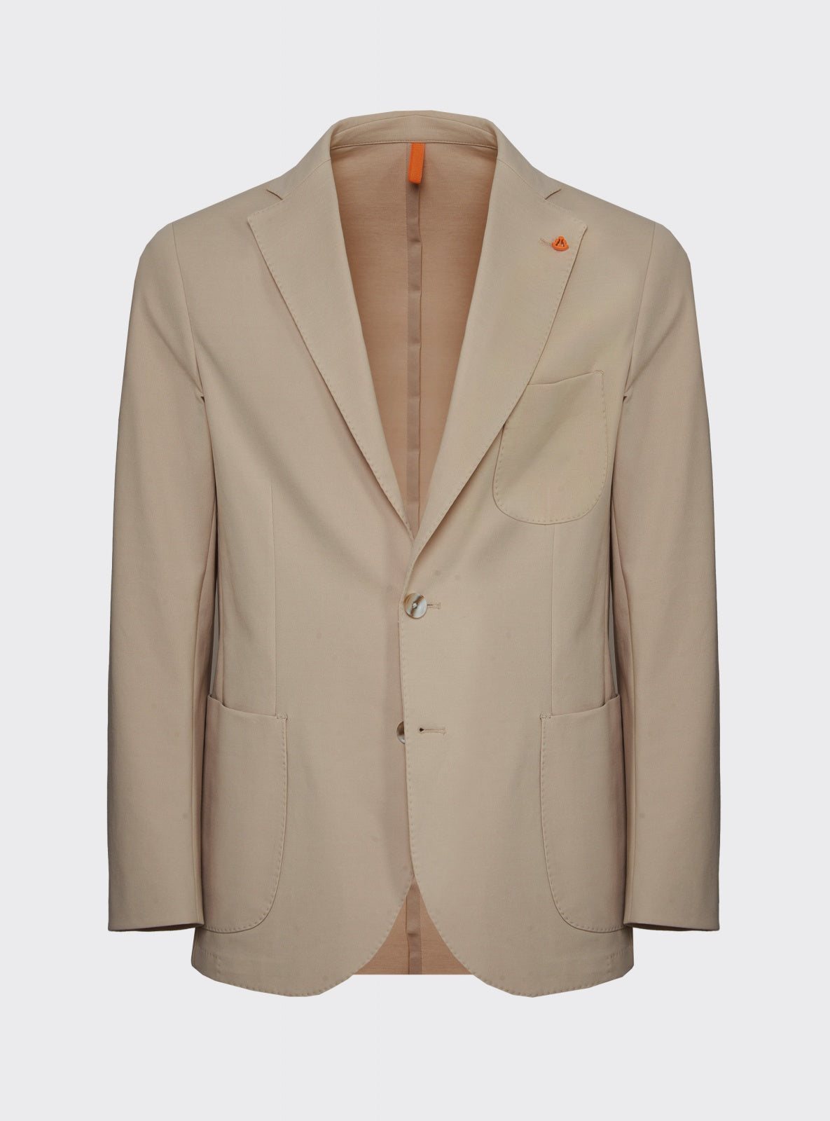 Giacca in Jersey Beige Scuro – Scarano Napoli #Colore_Beige Scuro