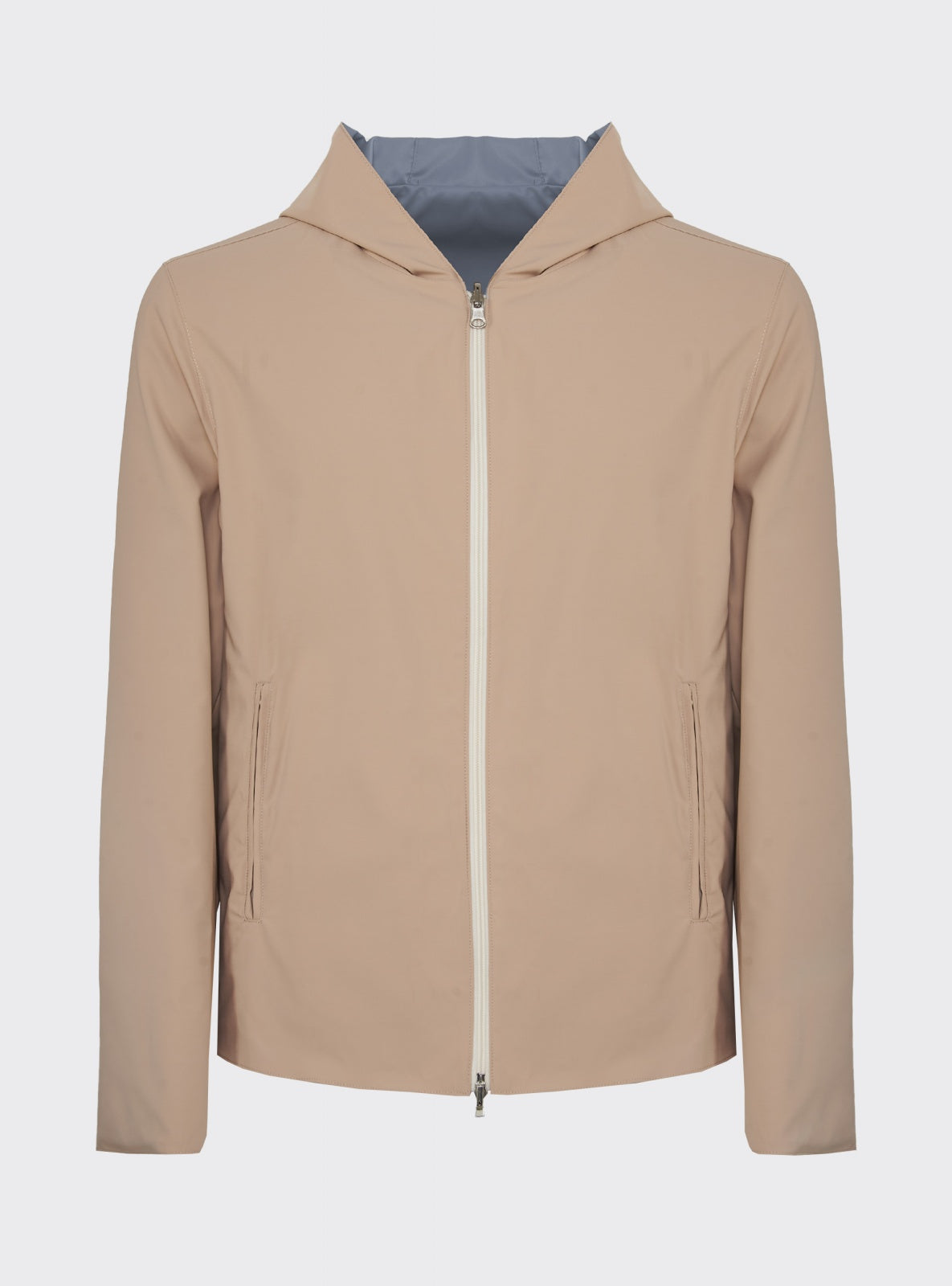 Jay Reversible Technical Jacket Grey / Beige – detail – Scarano Napoli #Colour_Grey / Beige