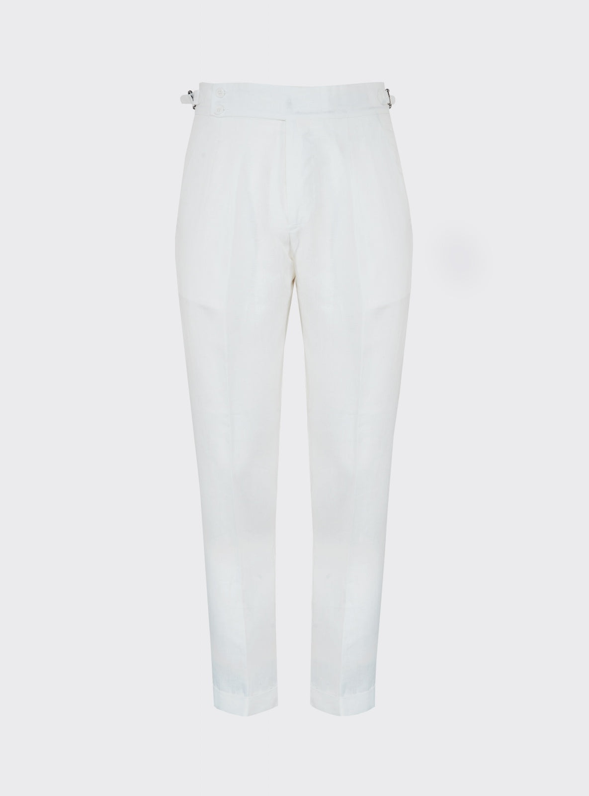 Pantalón Sastre de Lino Blanco – Scarano Napoli #Color_Blanco