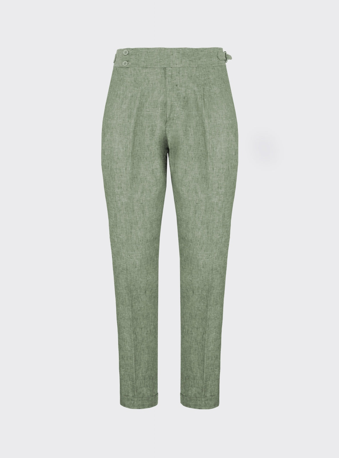 Pantalón Sastre de Lino Verde (no disponible) – Scarano Napoli #Color_Verde