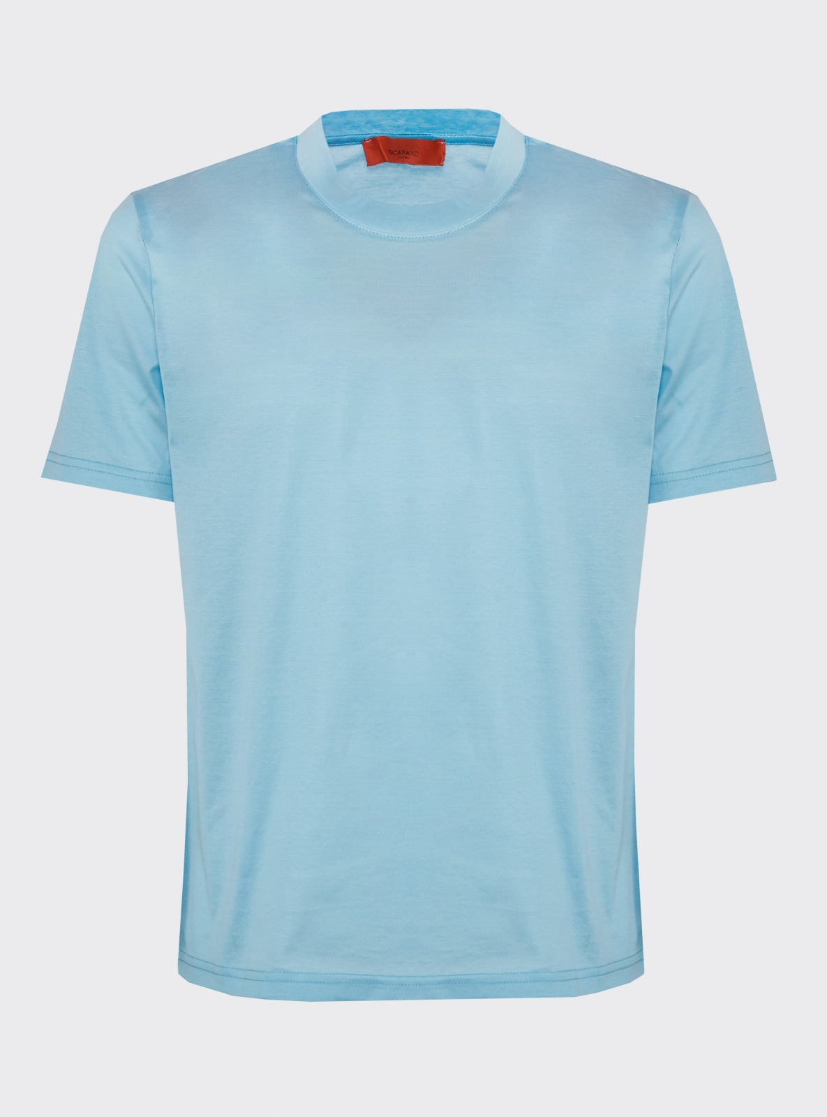 Camiseta de Hilo de Escocia Azul Cielo – Scarano Napoli #Color_Azul Cielo