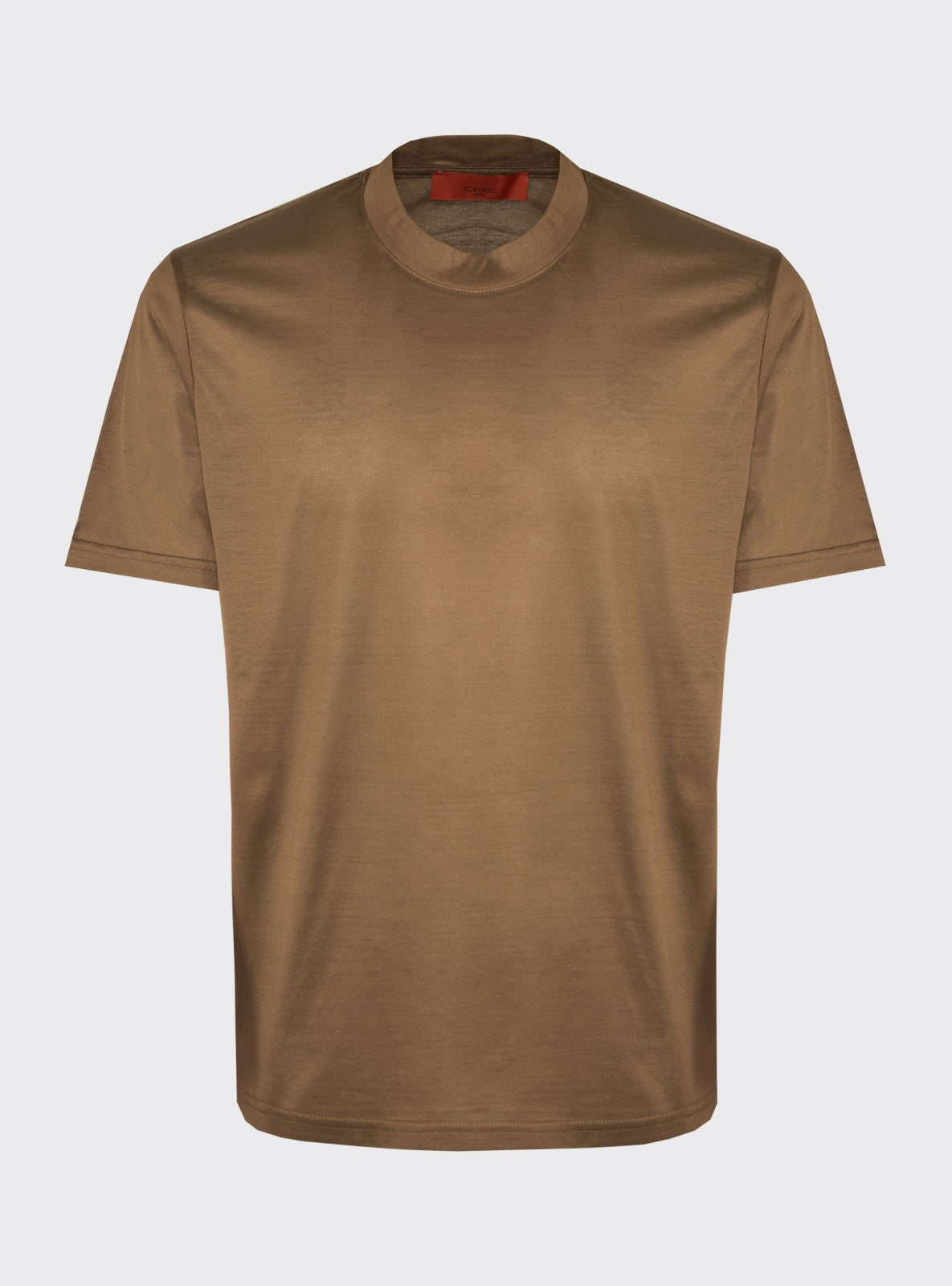 T-Shirt Filo di Scozia Fango – Scarano Napoli #Colore_Fango