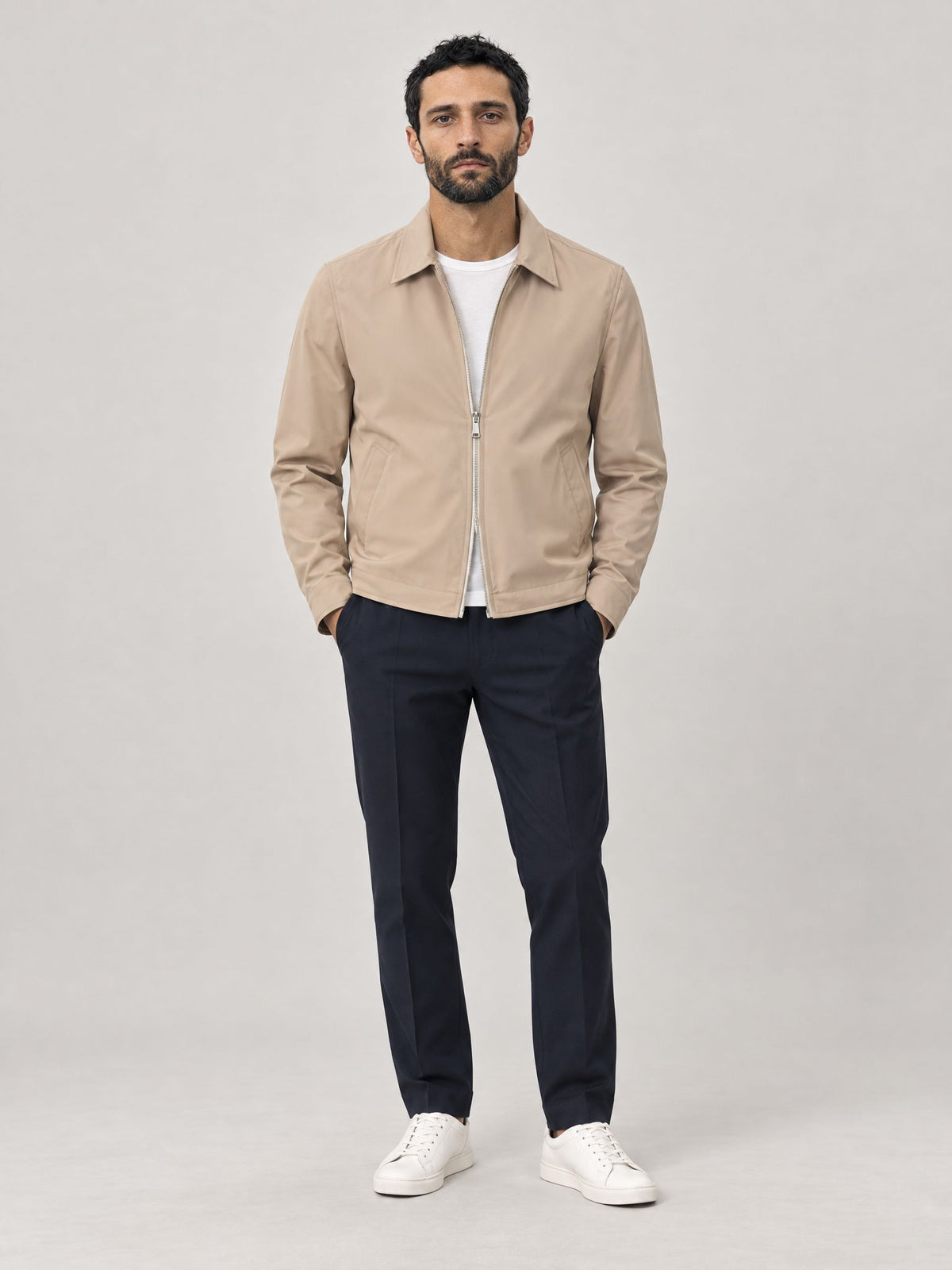 Marco indossa Boris Tecnico Beige Chiaro – Scarano Napoli #Colore_Beige Chiaro