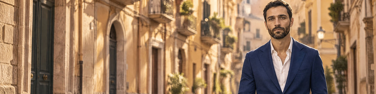 Giacche sartoriali Scarano Napoli indossate da Marco
