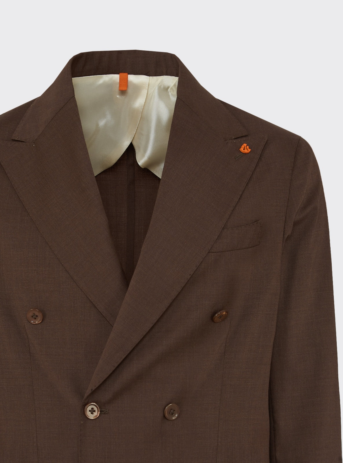 Tropea Double-Breasted Suit Grey – detail – Scarano Napoli #Colour_Grey