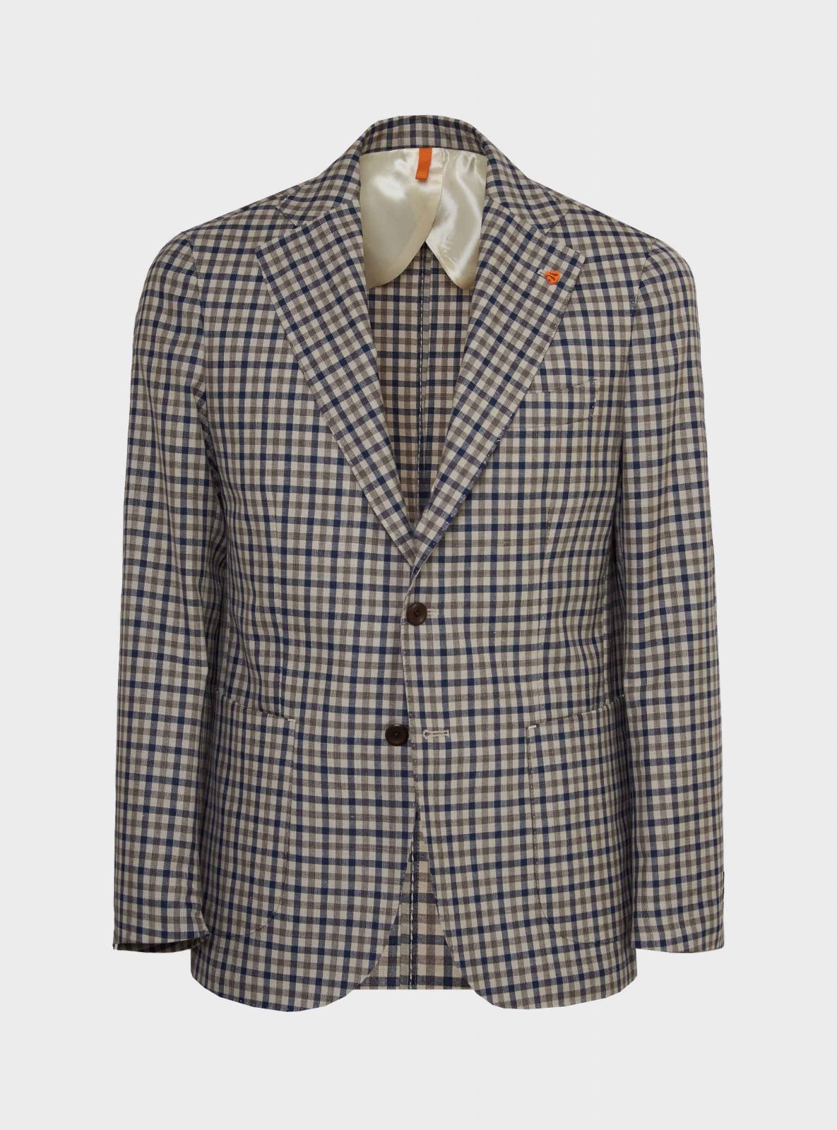 Giacca Check Beige – Scarano Napoli #Colore_Beige
