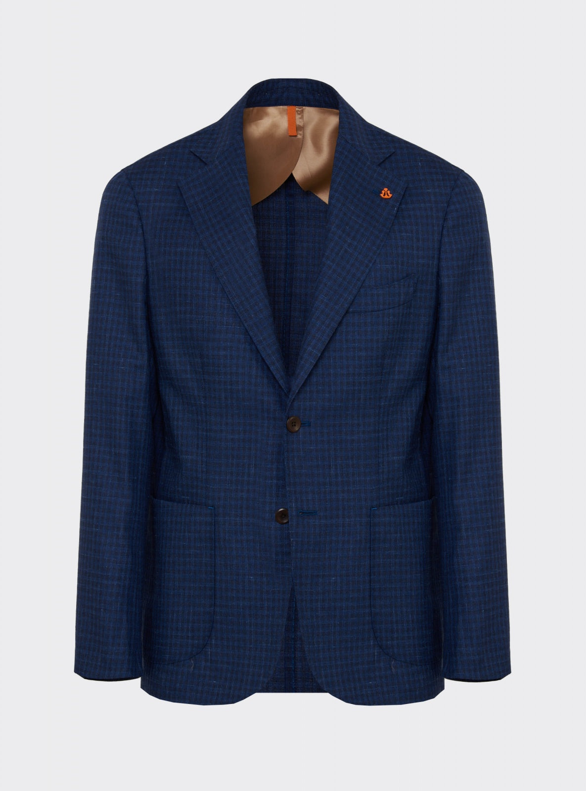 Check Jacket Blue – Scarano Napoli #Colour_Blue