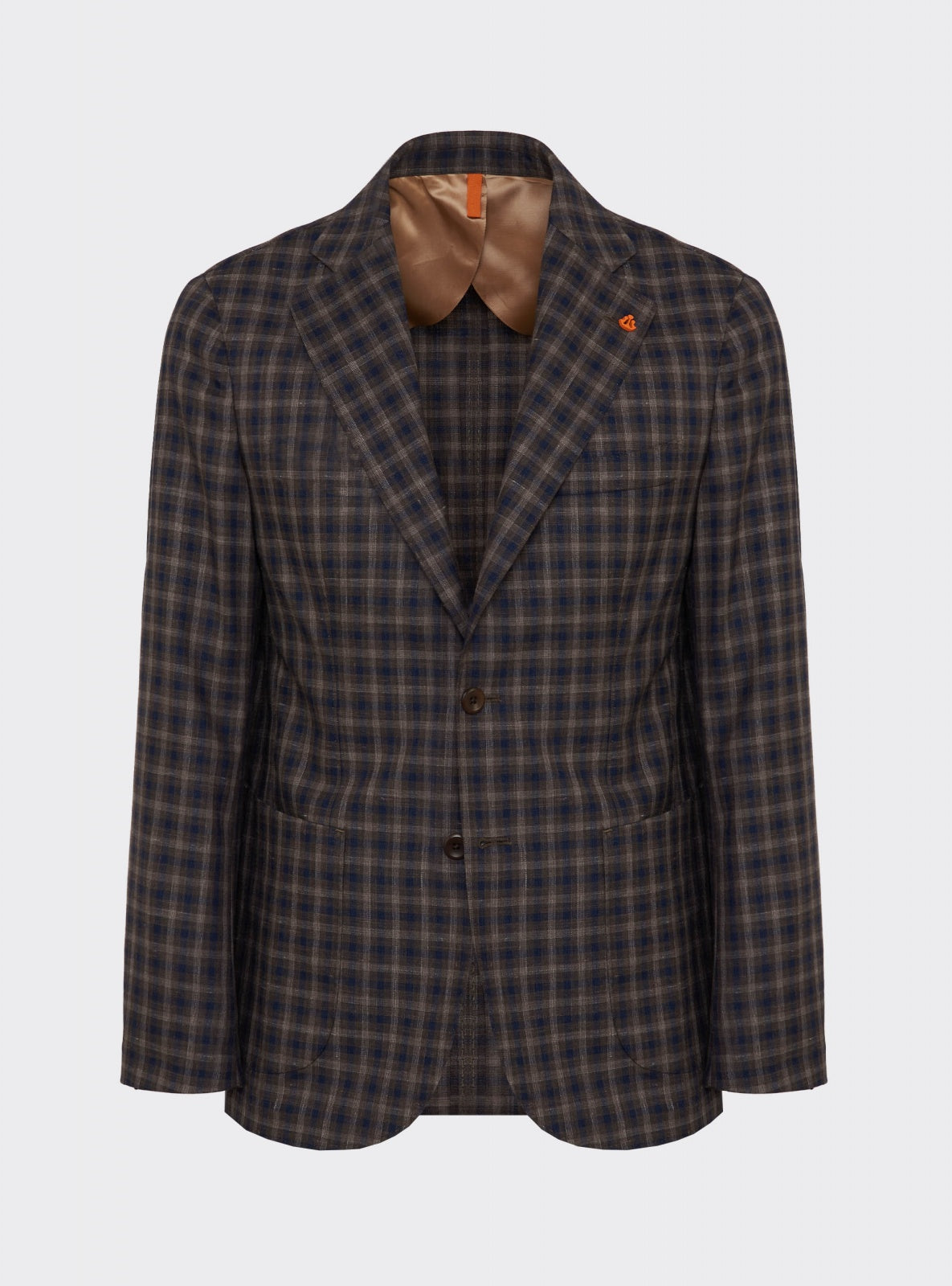 Check Jacket Dark Brown – Scarano Napoli #Colour_Dark Brown