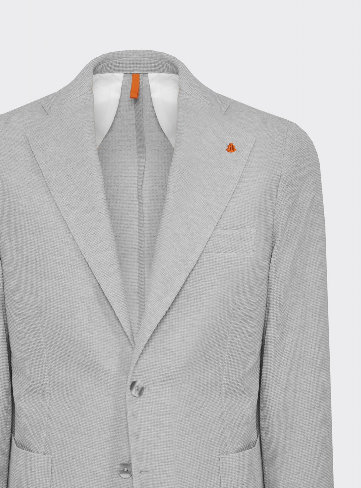 Rodi Jersey Jacket Grey – detail – Scarano Napoli #Colour_Grey