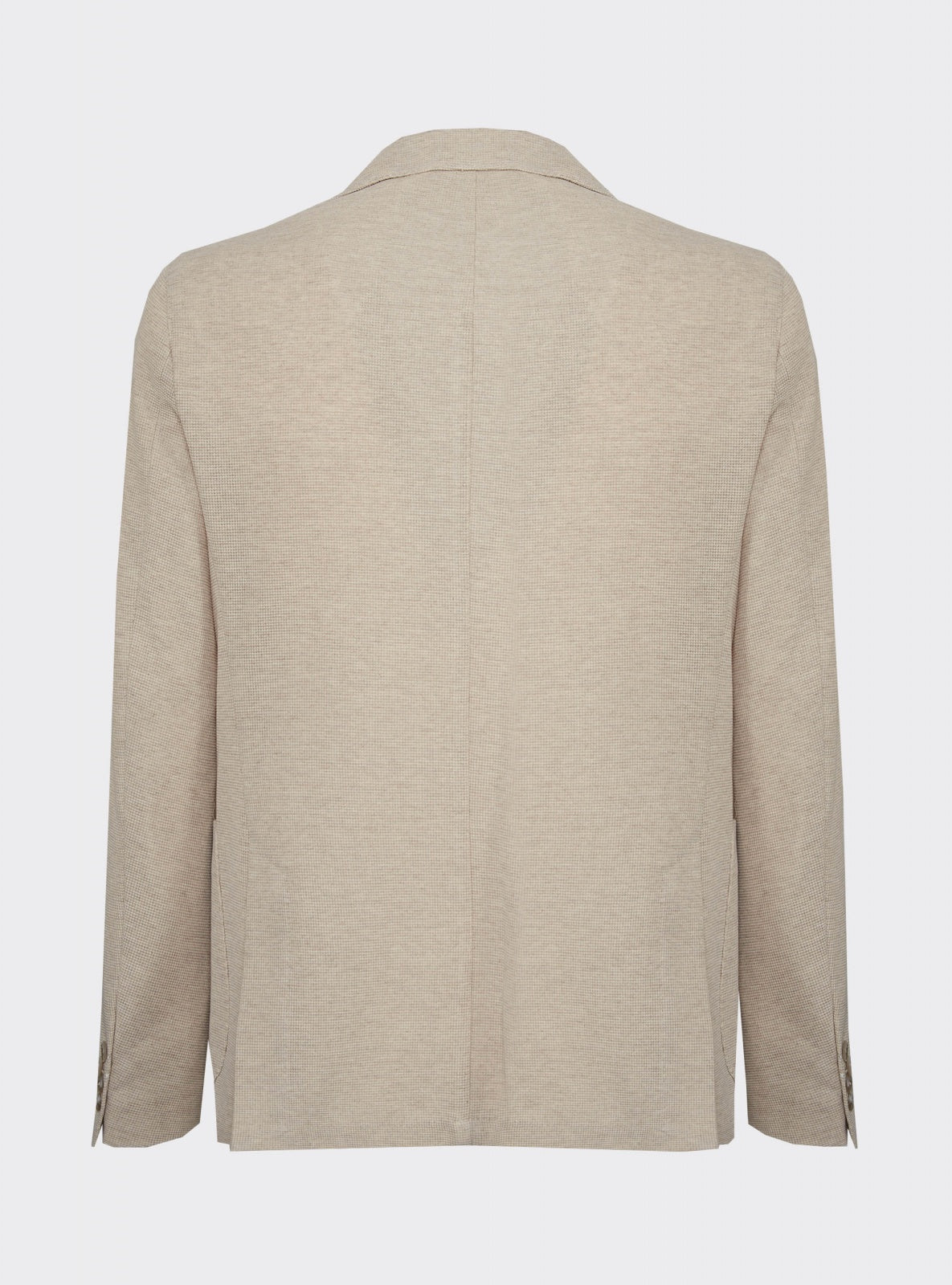 Americana Sfera de Jersey Beige – detalle – Scarano Napoli #Color_Beige