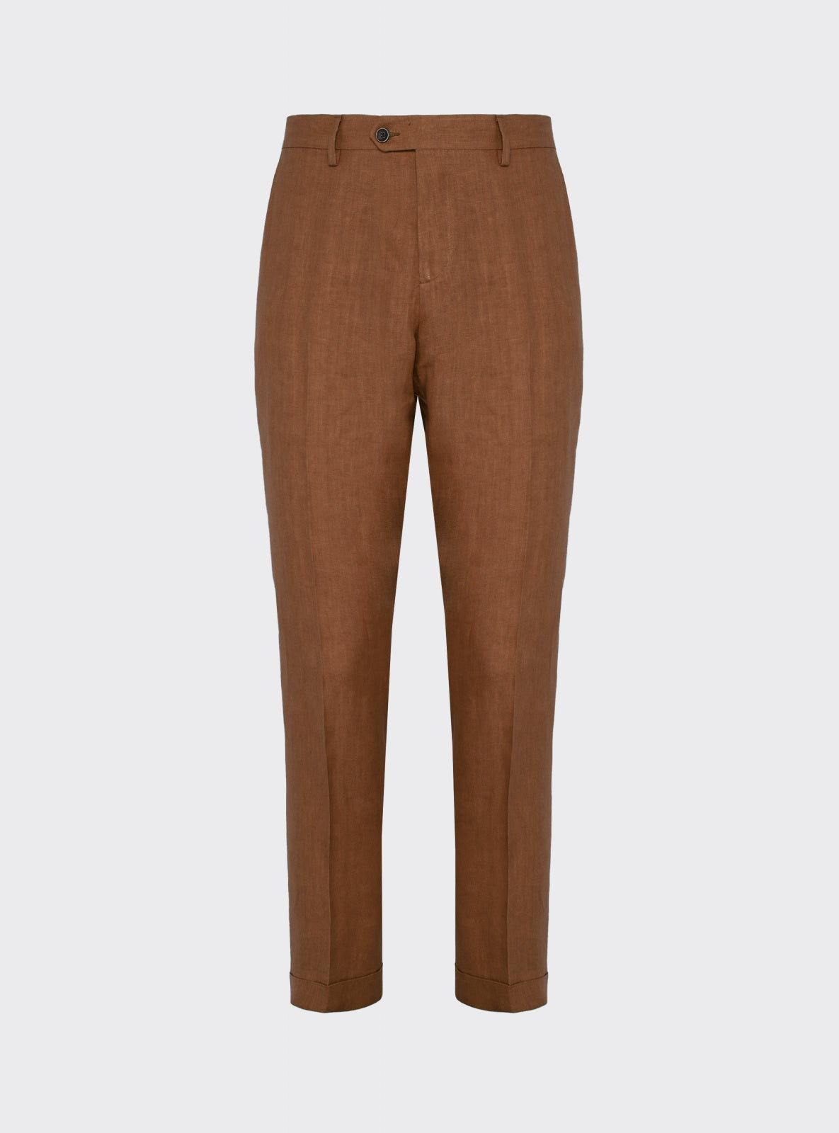 Pantalón Angelo de Lino Tabaco – Scarano Napoli #Color_Tabaco