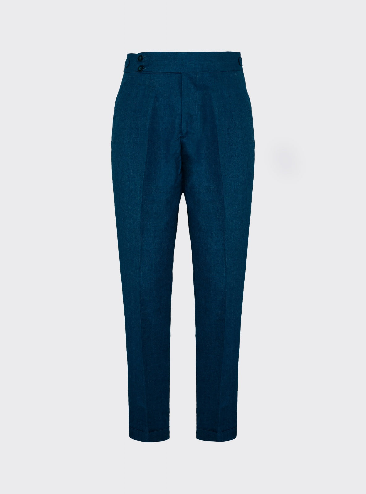 Pantalón Sastre de Lino Azul – Scarano Napoli #Color_Azul
