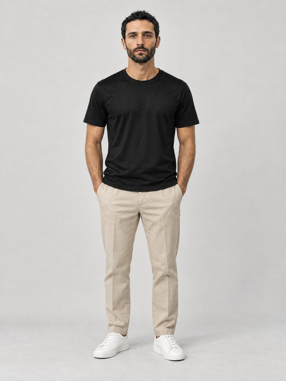 Marco indossa T-Shirt Filo di Scozia Nero – Scarano Napoli #Colore_Nero