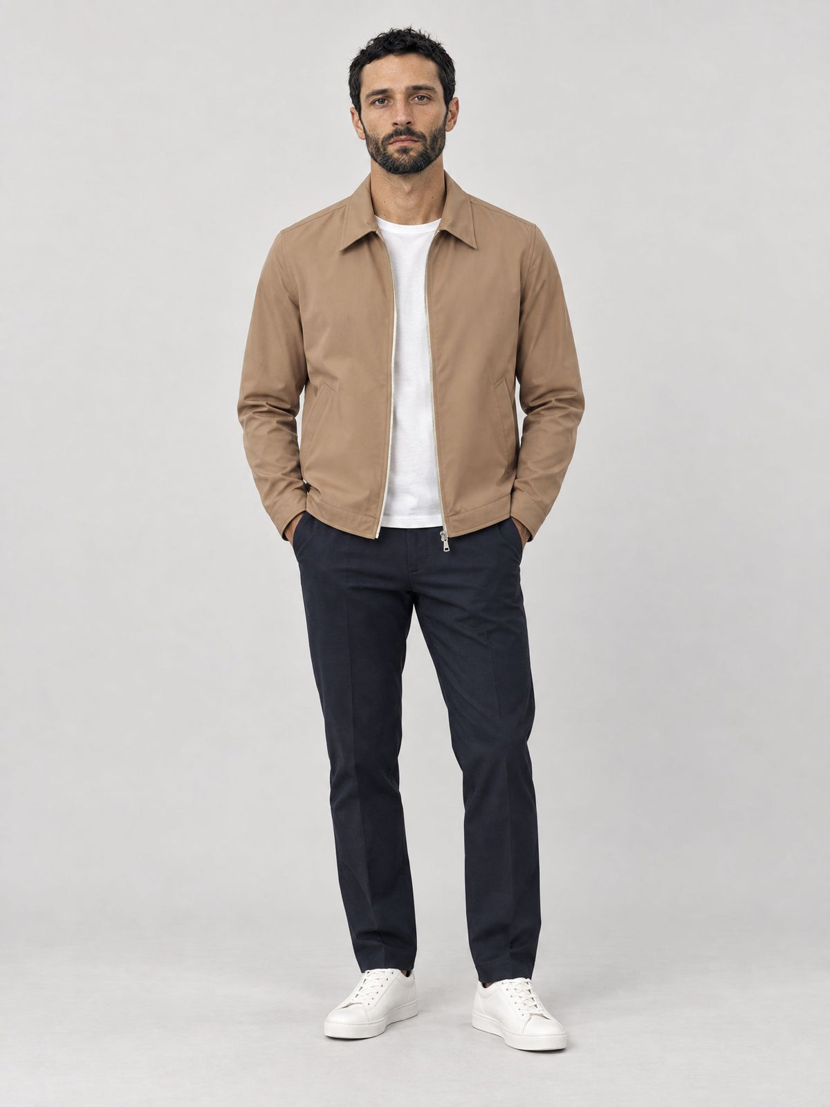 Marco indossa Boris Tecnico Beige Scuro – Scarano Napoli #Colore_Beige Scuro